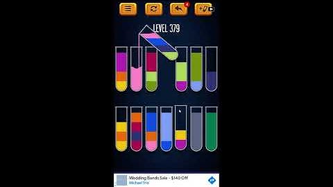 Water Sort Puzzle - Color Liquid Sorting Game Level 379 Solution