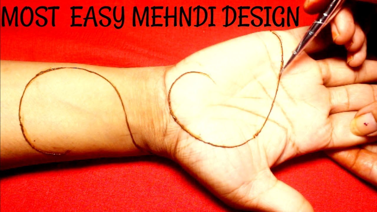 mehndi photo 2 minute Easy cut style mehndi design|Easy mehndi design for palm|Easy mehndi design for front hand|