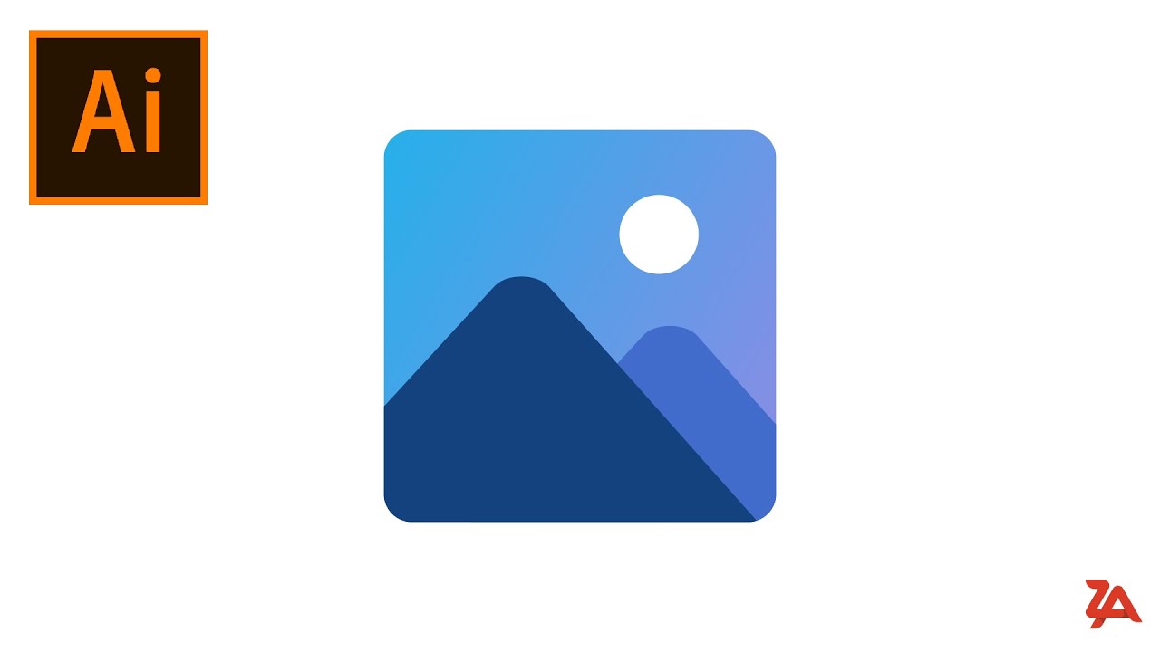 Microsoft Windows 10 Photo App Icon Design Adobe Illustrator CC 2020 Microsoft Windows 10 Photo App Icon Design Adobe Illustrator CC 2020