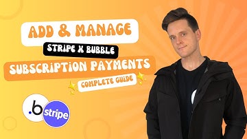 How to Add & Manage Stripe Subscription Payments in Bubble.io (Including Paywall Feature)
