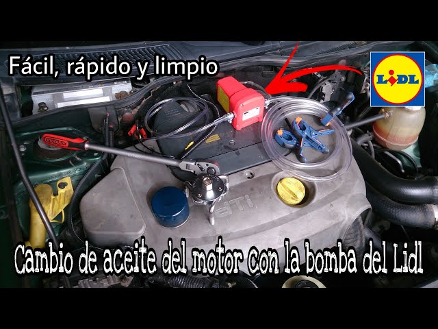 CÓMO CAMBIAR EL ACEITE DEL MOTOR CON LA BOMBA DEL LIDL 