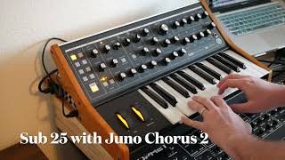 Moog Sub 25 with Juno Chorus
