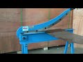 Millart machine tools Hand Guillotine Shear HS 800 - Operation