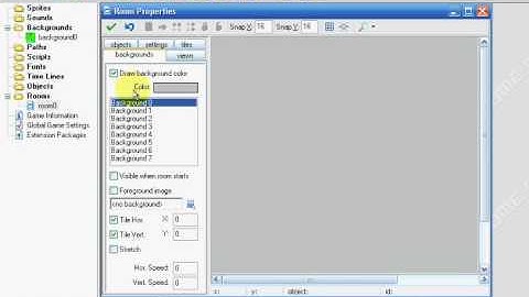 How to make scrolling background in game maker