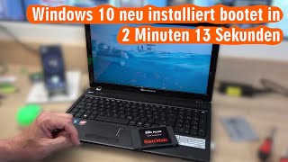 Notebook startet sehr langsam - Windows 10 vs. Linux Mint - SSD vs. Festplatte
