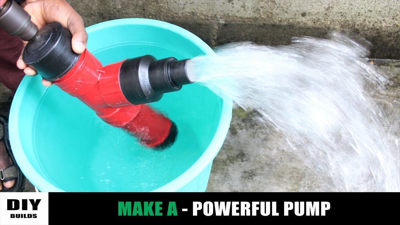 How To Make A Water Pump Using PVC Pipe