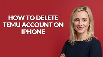 HOW TO DELETE TEMU ACCOUNT ON IPHONE - Julia
