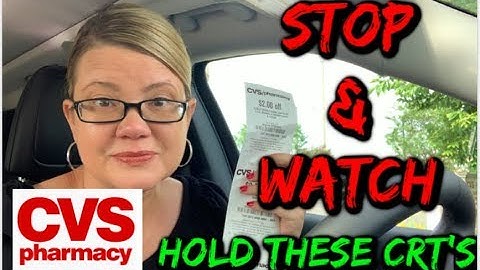 CVS STOP 🛑 & WATCH VIDEO  | HOLD CRT
