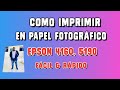 Imprimir en papel fotografico EPSON L4160, 5190, Fácil 2021