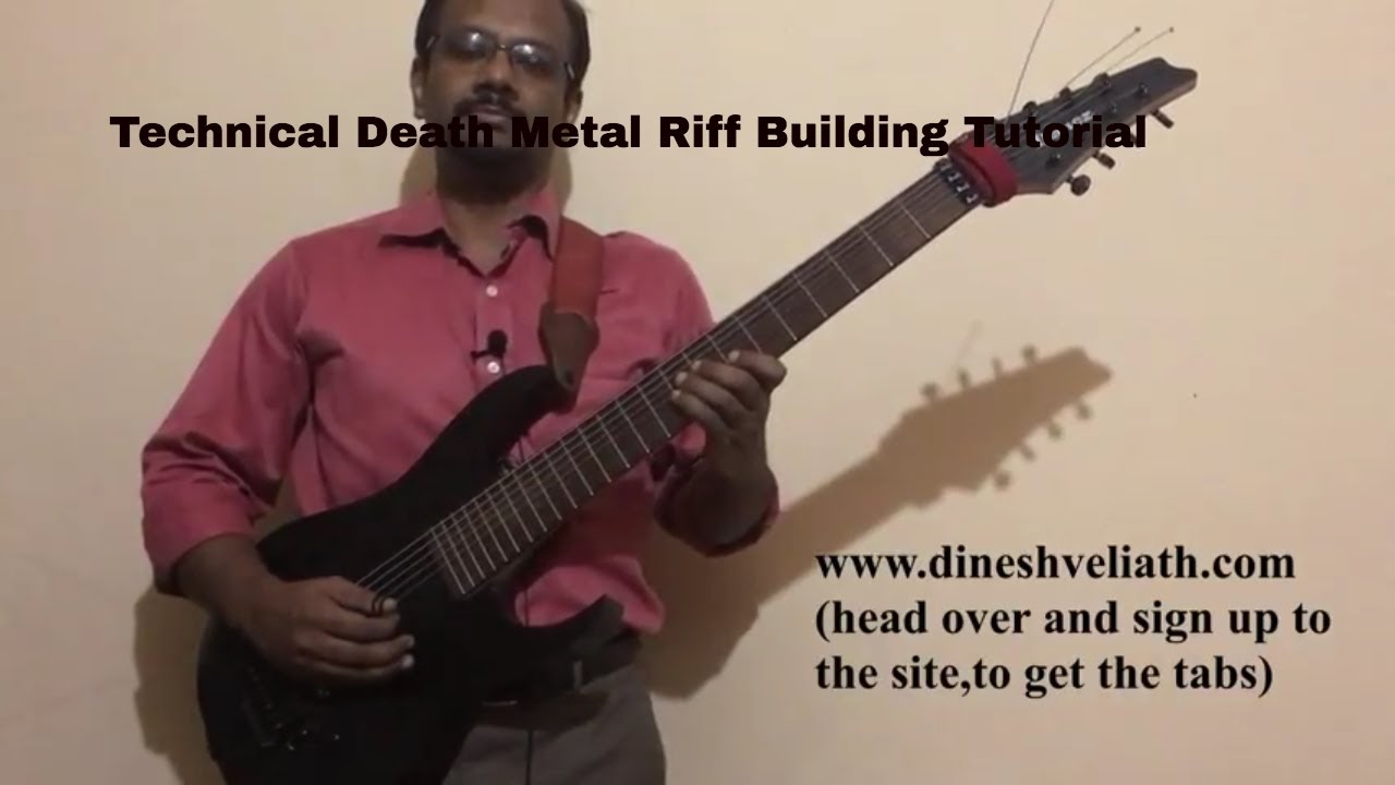 Technical Death Metal Riff Building Guitar Tutorial :Episode 5 - YouTube