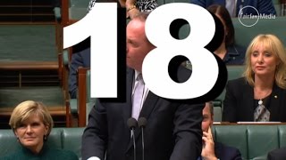 Speaker Bronwyn Bishop boots 18 MPs from the chamber