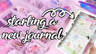 🌱 starting a new journal! | a6 6 ring binder ♡