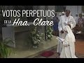 Votos perpetuos de la Hna. Clare Crockett - 8 septiembre 2010