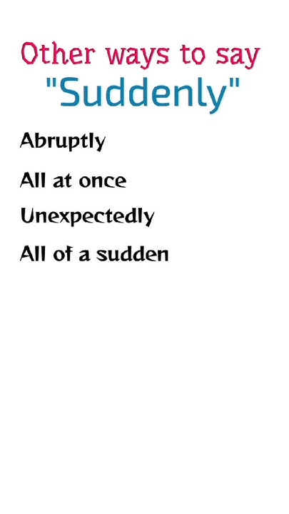 other-way-to-say-suddenly-spokenenglish-ytenglish-yt-shortsvideo