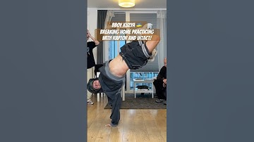 Bboy Kuzya at breaking home practicing with Intact and Raptor 2025