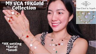 Van Cleef & Arpels Inspired 18K Gold Jewelry Collection!