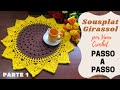 SOUSPLAT EM CROCHÊ GIRASSOL POR VANA CROCHET/ PARTE 1