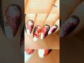 Fiery Red & Black Marble Nails | Bold Lightning Design #RedAndBlackNails #NailArtDesign #NailDew