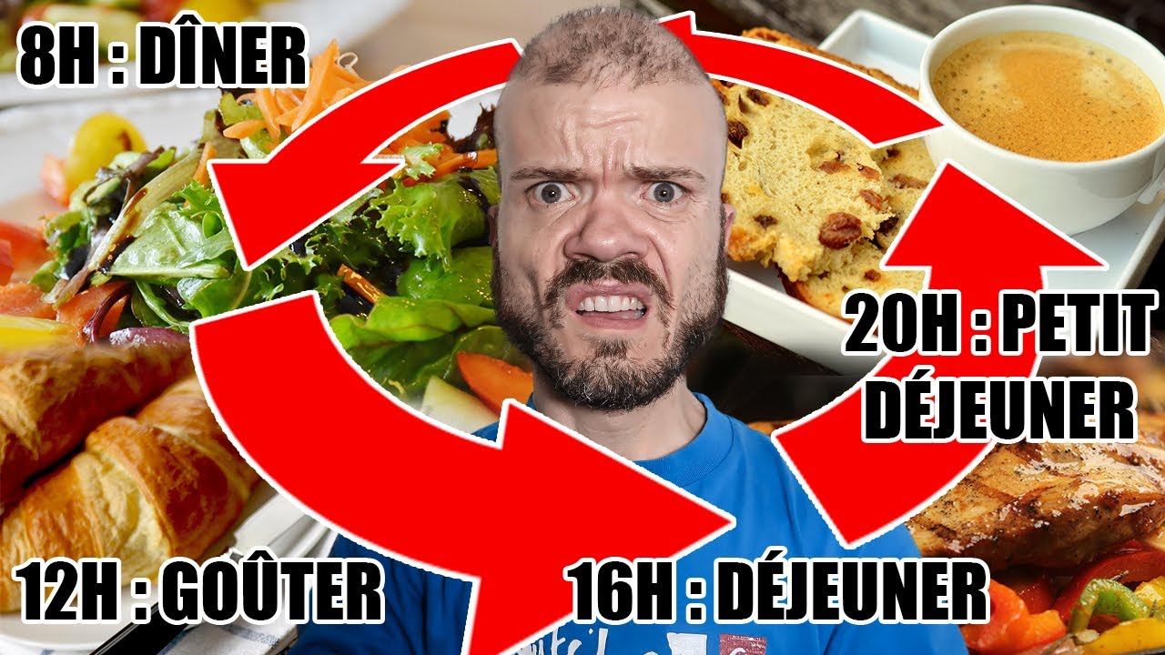 J'INVERSE TOUS MES REPAS PENDANT 24H 🔄 🥗☕️🍜