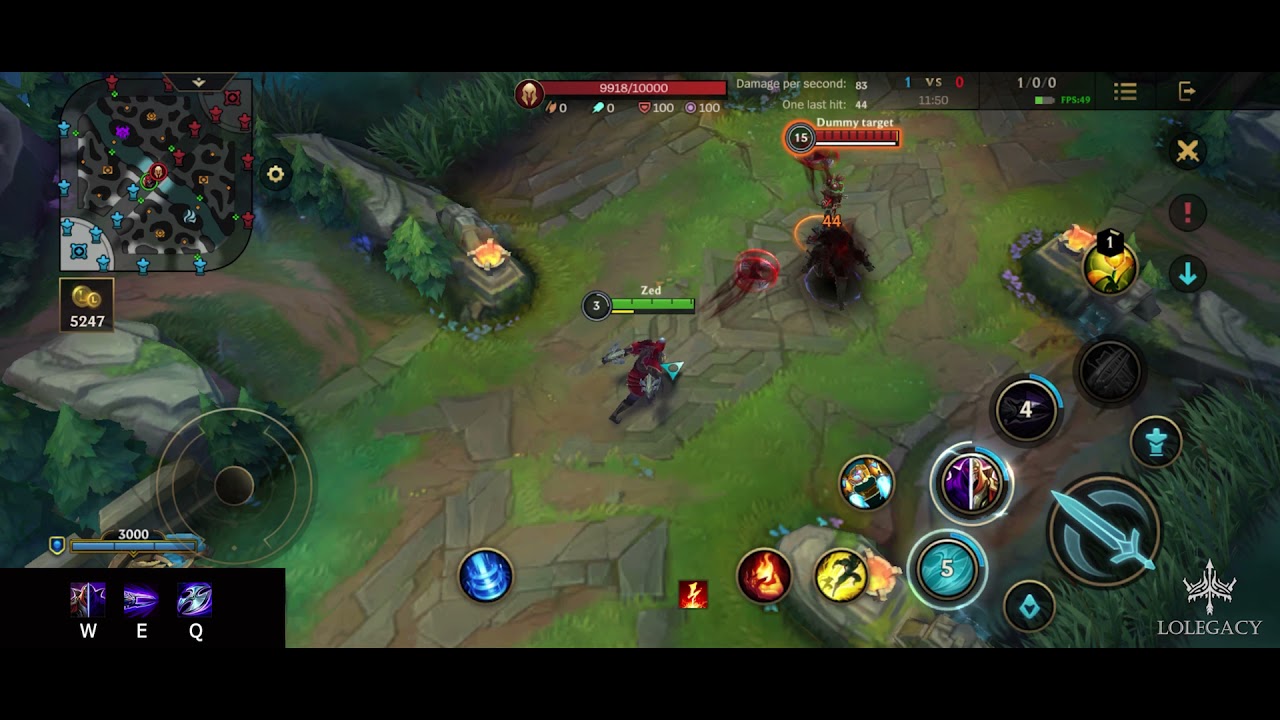 WILD RIFT - Zed Standard Poke Combo