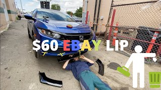 $60 EBAY FRONT BUMPER LIP/SPLITTER FOR YOUR 2019 HONDA CIVIC SPORT!! *DON’T BUY* | Ochoa