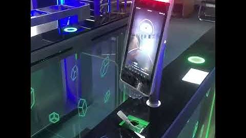 Mask Recognition and Face Thermometer Speed Gate Swing Turnstiles