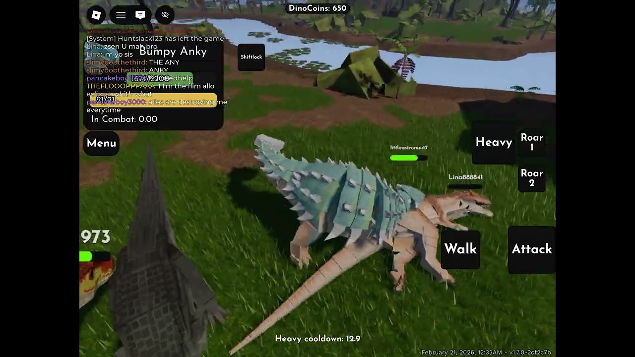 Jurassic blocky fights plz like and sub for more content like this #video#jurassicblocky#youtube