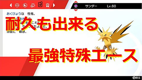 1000以上 ポケモン サンダー 育成論 ポケモンの壁紙