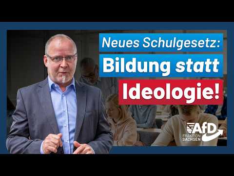 New School Act: Education Instead of Ideology! Roberto Kuhnert (AfD)