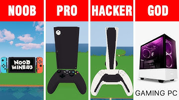 Minecraft Battle: NOOB vs PRO vs HACKER vs GOD: NEW PlayStation 5 and NEW XBOX series X in Minecraft