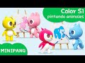 Aprende los colores con MINIPANG | Color S1 | 🎨pintando animales | MINIPANG TV 3D Play