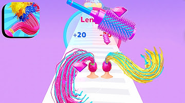 Hair Rotate Run ​- All Levels Gameplay Android,ios (Levels 21-24)