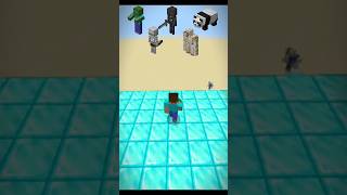 Who can mobs survive 🤔 #minecraft #shorts