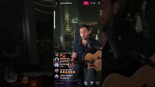 wainek mn zaman - yazan haifawi Instagram live يزن حيفاوي وينك من زمان