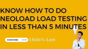 How To Do Load Testing Using Neoload