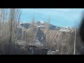 Дорога в ущелье Иссык Ата январь 2019