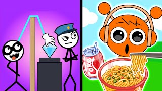 Thief Puzzle Vs Monster Mukbang: Jelly Master 🦊🦕🍟👮‍♀️ Max All Levels Android iOS Gameplay Ep 332