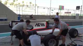 Mihai Marinescu GP2 Pit Stop Practice Abu Dhabi