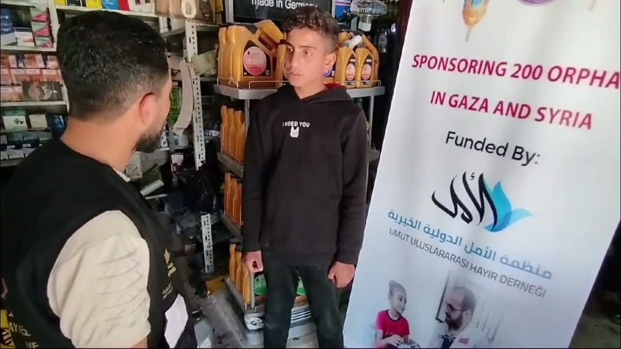 An interview with the child Muhammad in the city of Jarabulus, northern Syria