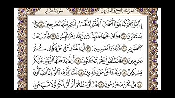 سورة القلم مكتوبه/القارئ محمد ايوب
