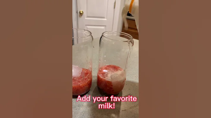 EASY strawberry milk with boba