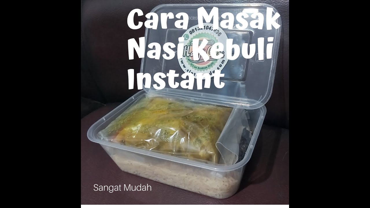 Cara Masak Nasi Kebuli Instan produksi Cinta Sunda