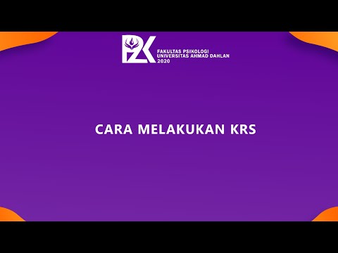 Cara Mengisi KRS pada PORTAL UAD