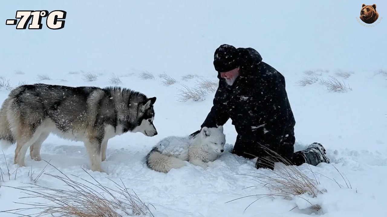 He and His Husky Found a Dying Fox Kit in a −71°C Snowstorm