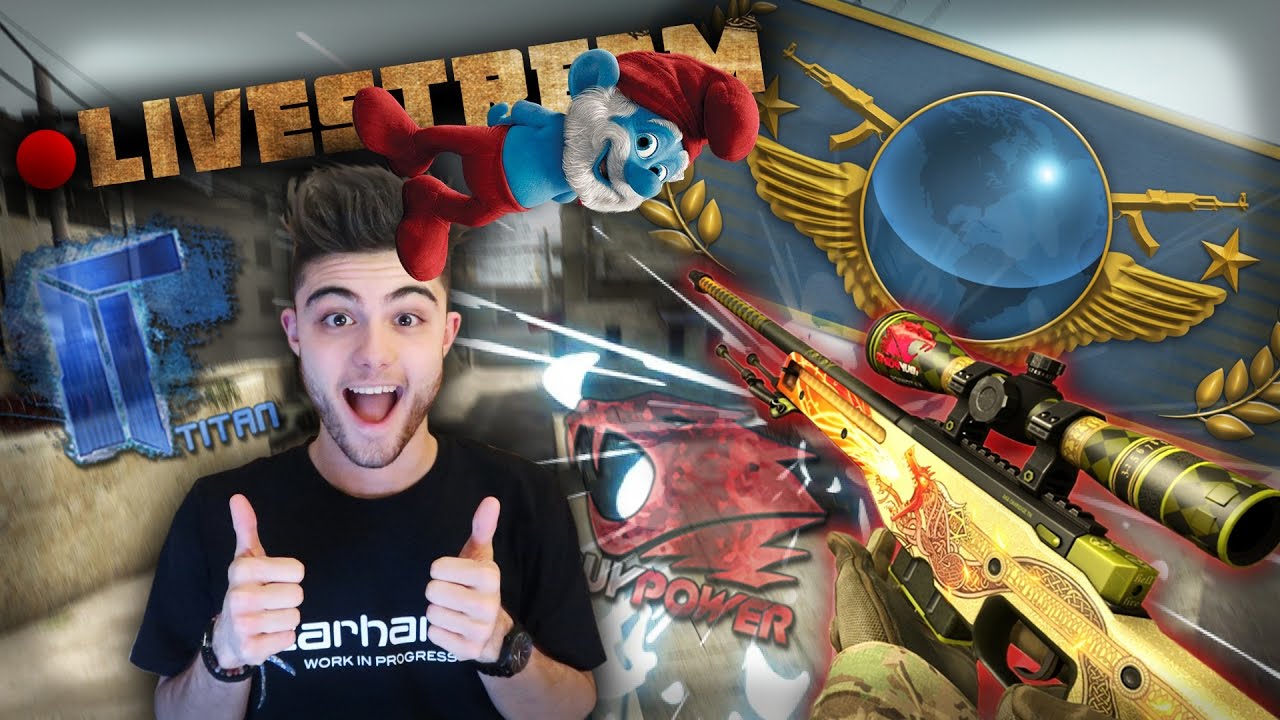 VESTIDO DE SMURF E SMURFANDO NO CS:GO - YouTube