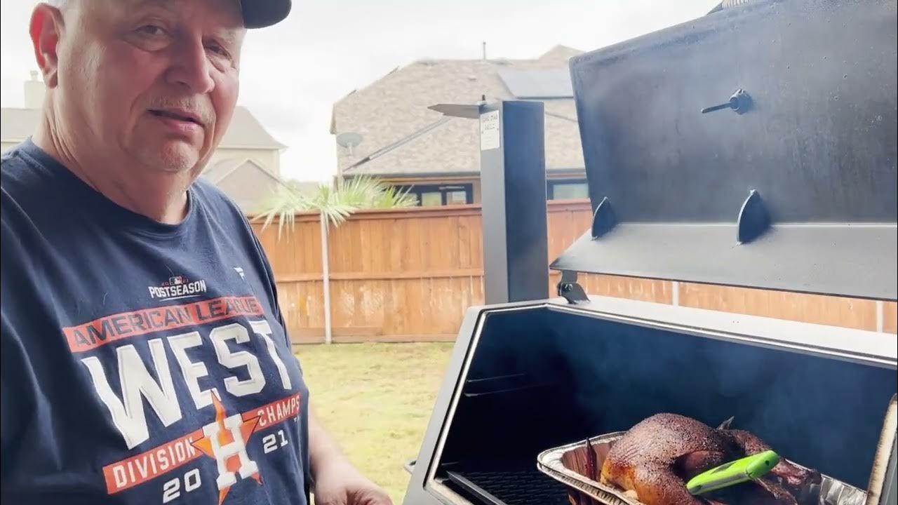 Lone star grillz pellet smoker thanksgiving turkey youtube