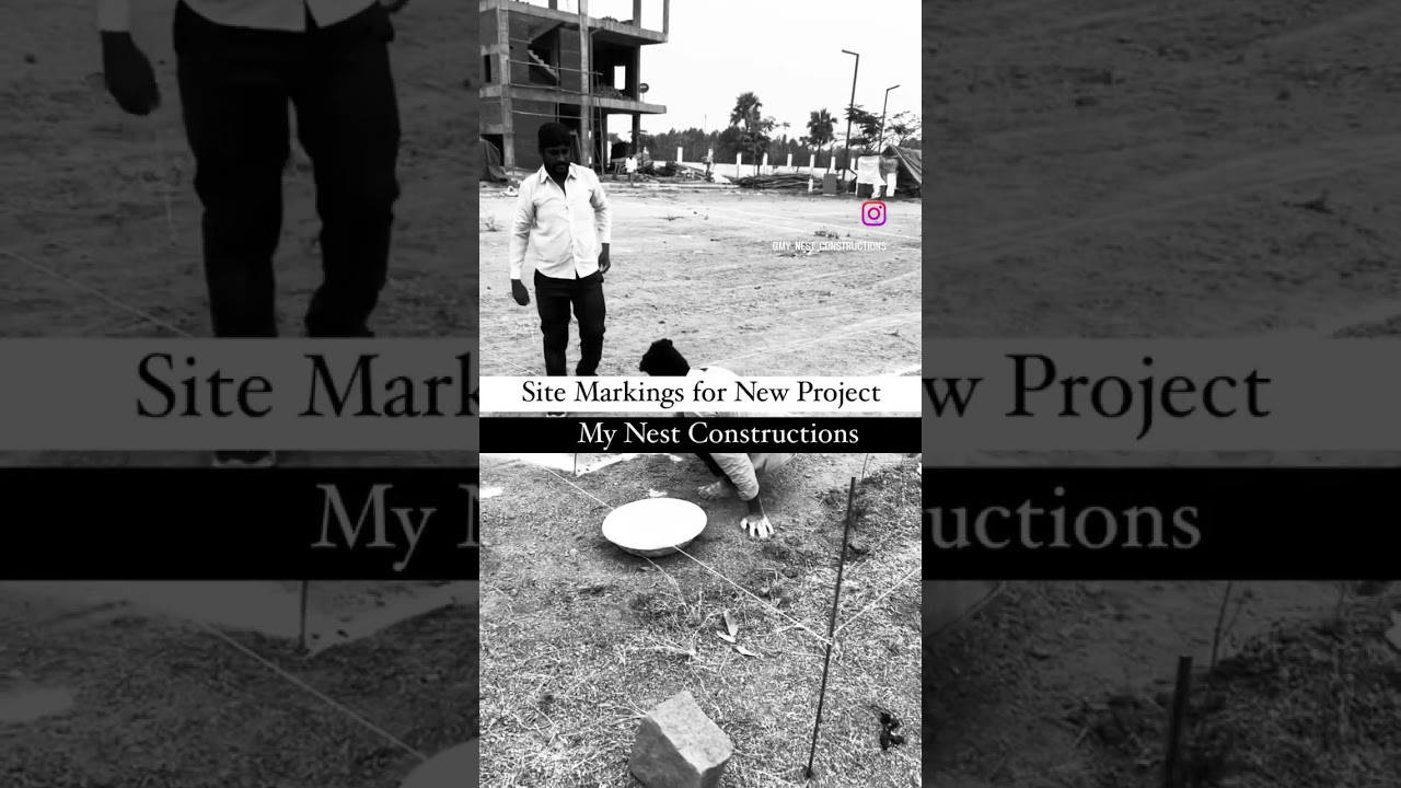 Site Markings for New Construction Project