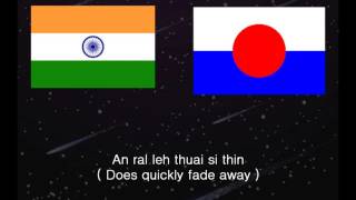 State Anthem Of Mizoram- 'Ro MIN REL SAk Ang Che'- Mizo national anthem Resimi