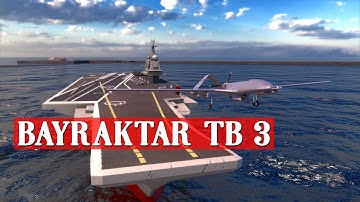 BAYRAKTAR TB3 : Taking of from an aircraft carrier   | Blender 3.1