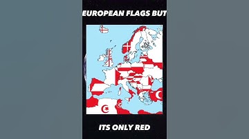 European flags, but it’s only red. #geography #fun #map #shorts
